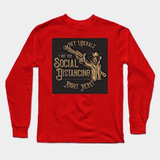 Social Distancing Bandit Long Sleeve T-Shirt